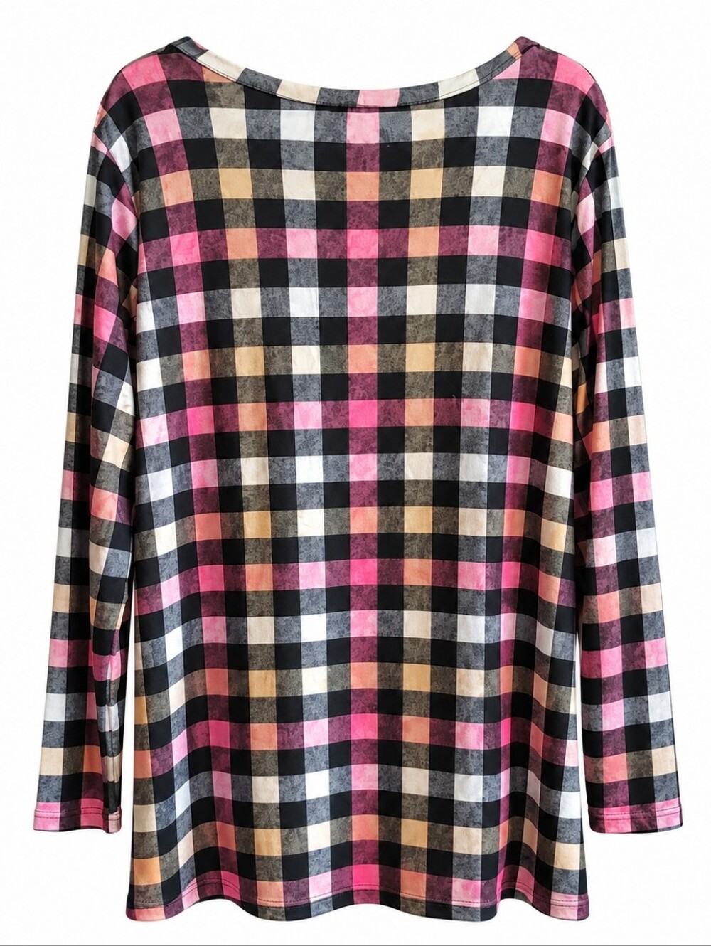 Paisley Grace Boutique Plaid Side Tie Tunic Top XXL 2X NWT Fall - Picture 3 of 9